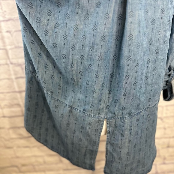 English Laundry Blue Chambray Button-Up Shirt Size L Great Pre-Owned Condition - Picture 6 of 11